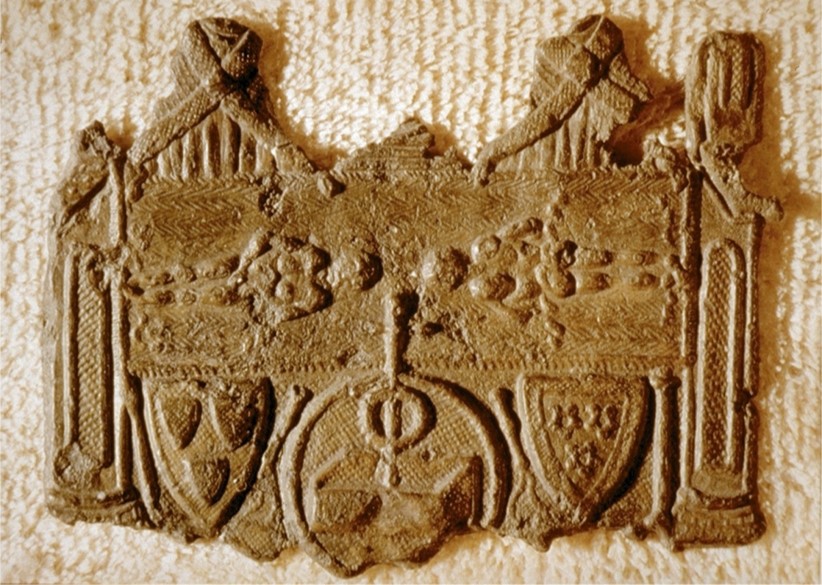 Medaglione dell’Ostensione della Sindone a Lirey, Museo di Cluny, Parigi, XIV secolo
